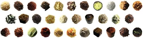 Our individual truffles and chocolates