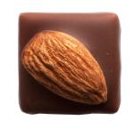 Fine soft almond marzipan centre, crisp organic milk chocolate shell