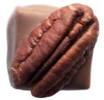 Pecan and Maple Truffle: Sweet and nutty milk chocolate truffle, organic maple syrup and a crispy crunchy nutty coating